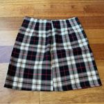 Nasty Gal Plaid Black, White, Tan and Red A-Line, Lightweight Skirt NWOT Photo 1