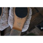 Yosi Samra Womens Nori Faux Fur Slides, Tan, Size 6 Tan Photo 4