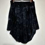 Raquel Allegra Skirt Tie Dye High Low Elastic Button Front Goth Black 1 M 32 Size M Photo 5