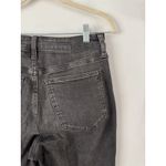 Madewell Curvy Mid Rise Stovepipe Jeans Black Size 28 Tall Slim Stretchy Denim Photo 4