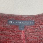 Elliott Lauren womens large long sleeve multicolor spacedye print cute casual Red Photo 1