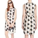 Kate Spade Tiger Lily Blush Flower Lace Dress Size 4 Embroidered Photo 1