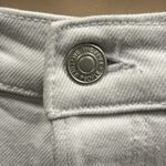 Free People We The  Stella White Hidden Button Fly Distressed Raw Hem Jeans 31 Photo 12