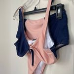 Cupshe Pink And Navy High Waisted Bikini Swimsuit ~ Women’s Size M Photo 2
