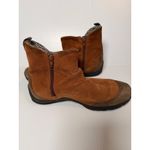 Merrell  Freisa slouch Brown Suede Ankle Boots Side Zip Comfort Casual Size 7.5 Photo 3