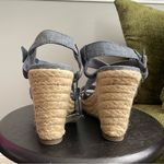 Gap  Chambray Strappy Sandal Espadrilles Wedge Photo 5