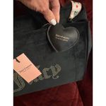 Juicy Couture Juicy‎ Couture Liquorice Extra Spender Tote Bag Black Velour Rhinestone NWT Photo 5