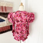 Isabel Marant Mirnao Floral Top Pink Size 8 NWT Photo 4