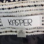  Silver and Black Blazer Size 12 Petite Kasper Dressy Collarless Blazer Photo 7