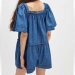 Free People #276 NWT  County Line Denim Romper in Country Blues Photo 2
