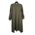 Boohoo  Green Ruffle Sleeve Open Front Duster Size‎ S/M New Photo 2