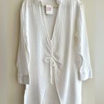 Roxy Summer Limonade White Shirt Dress for Women, Beach Coverup, Medium, NWT Photo 1