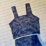 Barre3 (B3) Signature Leggings (S) & Tank Top (M) Dark Slate Camo Blue Size M Photo 4