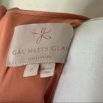 Gal Meets Glam Julia Midi Dress Women’s Size 2 Langoustino Peach Satin Pockets Photo 12
