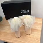 Badgley Mischka Badgley Mischa Women’s Kim Heeled Sandal in soft champagne color Photo 4