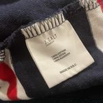 Brandy Melville Blue Red White striped cropped tee shirt Photo 4