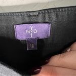 NYDJ  Claire Black Linen Blend Trouser Slim Wide Flowy Leg Pants Photo 4