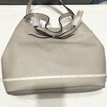 Nine West  Samira Satchel Milk Tassel Faux Leather Purse Handbag Photo 6