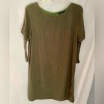 LuLu’s Linen Blend Olive Green Women's Dress Size M Photo 10