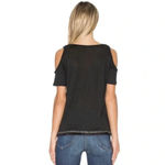 Derek Lam 10 Crosby Gray Linen Cold Shoulder Top Photo 1