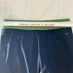 Nike Cropped Low Rise Stretch Pants with Drawstring NWT Size Large Black Green Photo 3