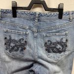 Chico's  Platinum Radiant Jeans Women's Size 1 Flare Leg Blue Denim 15/32" Photo 6