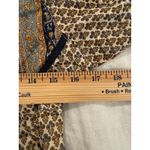 Free People  Puff Sleeve Tie Front Floral Scoop Neck Blouse Multi Women's Small Photo 8