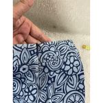 Willi Smith Cotton Skirt Blue Floral Women’s 8 Photo 4