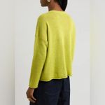Eileen Fisher NWOT  Linen-Blend Jumper Sweater Green Chartreuse Organic Linen 1X Photo 2
