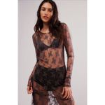 Free People Lady Lux Maxi Slip Dress Layering Dark Gull Grey XL NWT MSRP $88 Photo 3