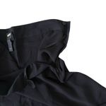 Eileen Fisher Silk Georgette Crepe Full Length Straight Pants Zipper Black Large Photo 1