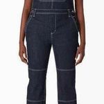 Dickies Women's Denim Double Knee Bib Overalls Photo 1