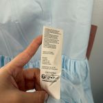 Anthropologie BHLDN US Small Jemma Scoop Neck Fit & Flare Mini Dress Powder Blue Photo 6