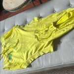 Adidas by Stella McCartney Neon Yellow Sleeveless Mesh Hoodie Size Medium Photo 4