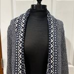 Lucky Brand  Blue & White Open-Front Cardigan - Size S/P Photo 1