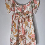 Abercrombie & Fitch Abercrombie &‎ Fitch Keyhole Babydoll Mini Dress Floral Print Puff Sleeves Small Photo 0