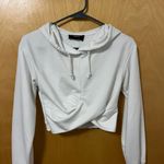 Cider Women’s Twist-Front Cropped Hoodie Photo 0