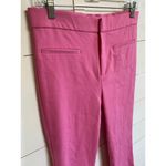 ZARA  Bootcut Pink Pants Mid-rise Stretch Chinos‎ Mini Flare Pink - Large Photo 3