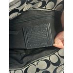 Coach  Vintage Hampton F13973 Handbag Signature Jacquard & Leather Gray/Black Photo 2