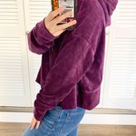 Calvin Klein Calvin Klevin Performance Plum Velour Cropped Hoodie Photo 2