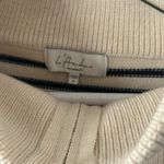 L'Academie  Stripe Pattern Turtleneck Pullover Zipper Knitted Sweater Size Medium Photo 5