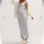 HATCH The Long Body Tank Dress Sleeveless Ribbed Grey Melange 1 Small Gray Size undefined Photo 1