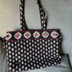 Vera Bradley  Black and Red Patterned Tote Photo 0