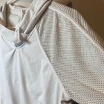 Lululemon Athletica White catch a breeze Mesh Hoodie with drawstring bottom Photo 3