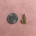 Vintage 14K yellow Gold with diamond “MOM” Charm pendant Photo 3