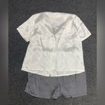 Victoria's Secret  Short Sleeve Shorts Pajama Set Black White Checkerboard Large Photo 4