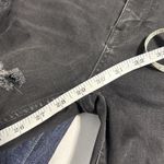 Free People Jeans Womens 28 Black Distressed Skinny Stretch Denim Ripped Knees Photo 3