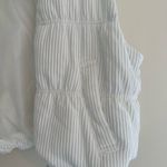 Brand new White Velvet Vest Size L Photo 1