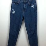Carmar Distressed High Rise Jeans Loose Fit Cotton Blue Size 27 Photo 0