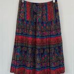 Lady Carol Petites Vintage Paisley Shoulder Pad Skirt Suit Set 14 Red Photo 9